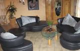 gebrauchte Möbel Schwarze Couch