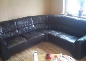 gebrauchte Möbel Ledercouch