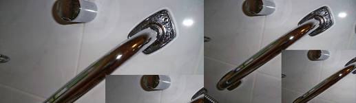 Badewannen Griff Messing verchromt gebraucht