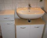 gebrauchte Waschbecken und Unterbauschränke