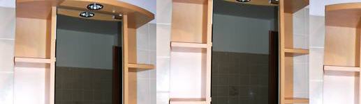 gebrauchter Badezimmer-Schrank