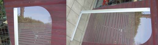 Duschwand aus Sicherheitsglas