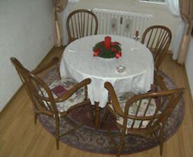 gebrauchte Essgruppe 4 Sessel mit Lehne