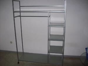 gebrauchte Metall Garderobe Regal