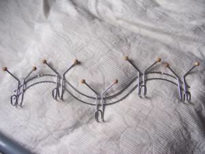 gebrauchte Wandgarderobe mit Haken