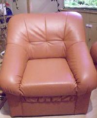 gebrauchte Möbel braune Ledercouch