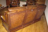 gebrauchte Möbel braunes Ledersofa