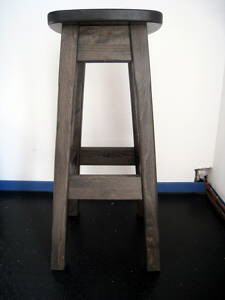 gebrauchter Holz Barhocker
