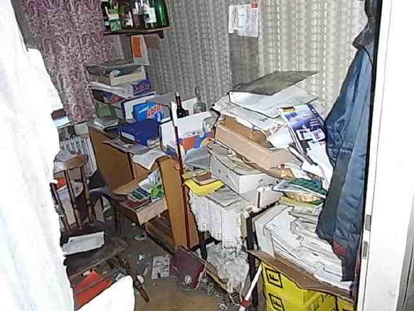 Ohne Containerdienst bei Messie