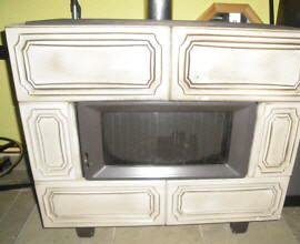 gebrauchter günstiger 6 KW Fenster Kachelofen